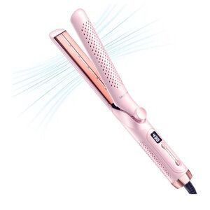 360° Airflow Styler Curling Iron, Hair Straightener and Curler 2 in 1,